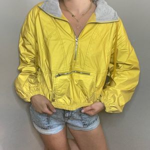 Free People Moonlight Reflective Yellow Athletic Jacket